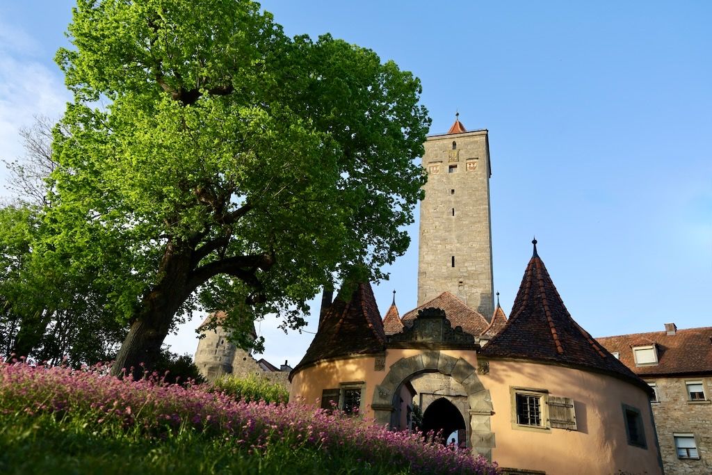 puerta Burgtor Rothenburg ob der Tauber Ruta Romantica Alemania
