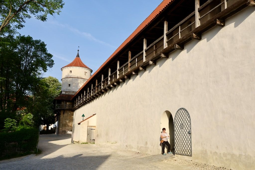 puerta Feilturm y murallas de Nördlingen Ruta Romántica Alemania