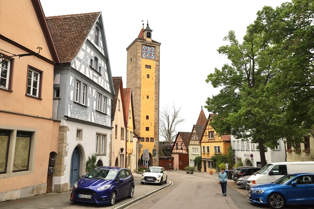 puerta del castillo Burgtor Rothenburg ob der Tauber Ruta Romantica Alemania