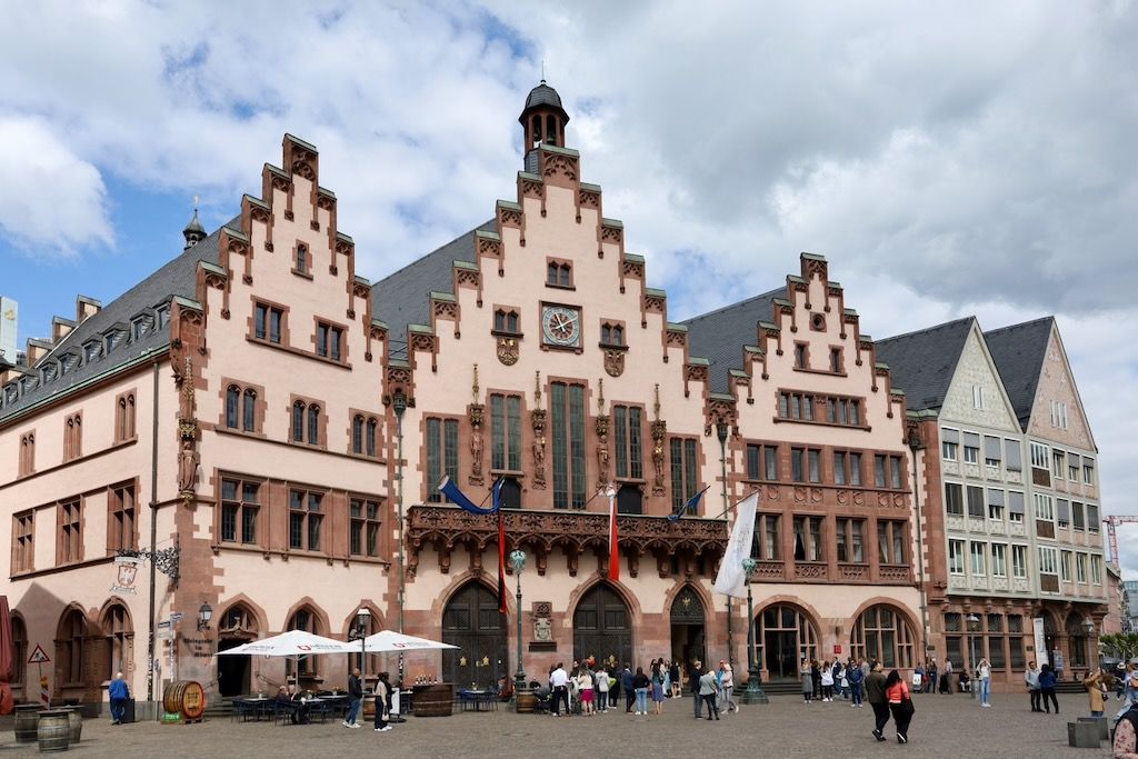 Ayuntamiento Römer Plaza Römerberg Francfort del Meno (Frankfurt) Alemania 