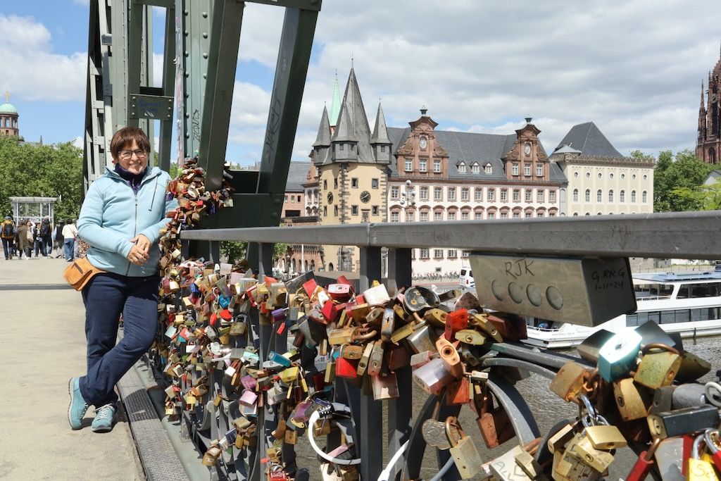 Eiserner Steg puente hierro Francfort del Meno Alemania