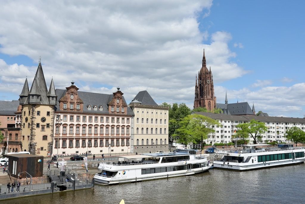Eiserner Steg puente hierro Francfort del Meno Alemania