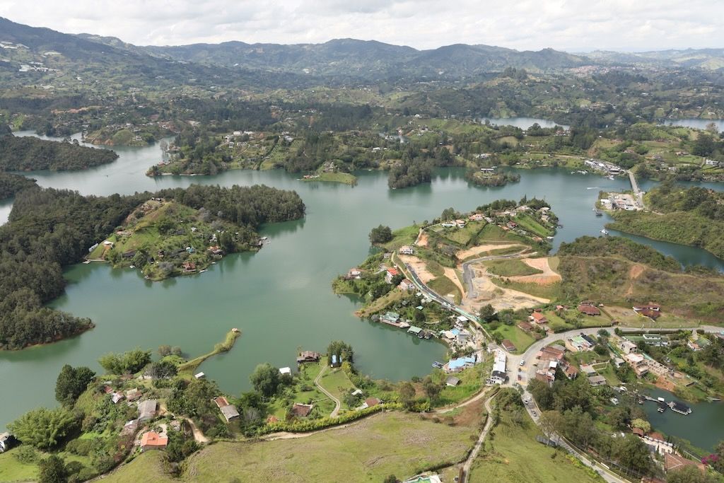 Embalse Guatape desde el Peñon Antioquia Colombia