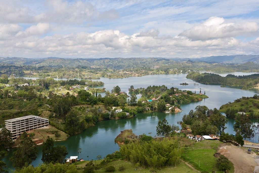 piedra del peñol o peñon de Guatapé Antioquia Colombia