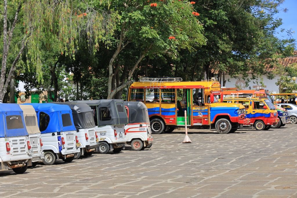 Plaza principal Barichara Santander Colombia