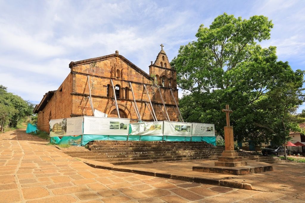 capilla Santa Barbara Barichara Santander Colombia