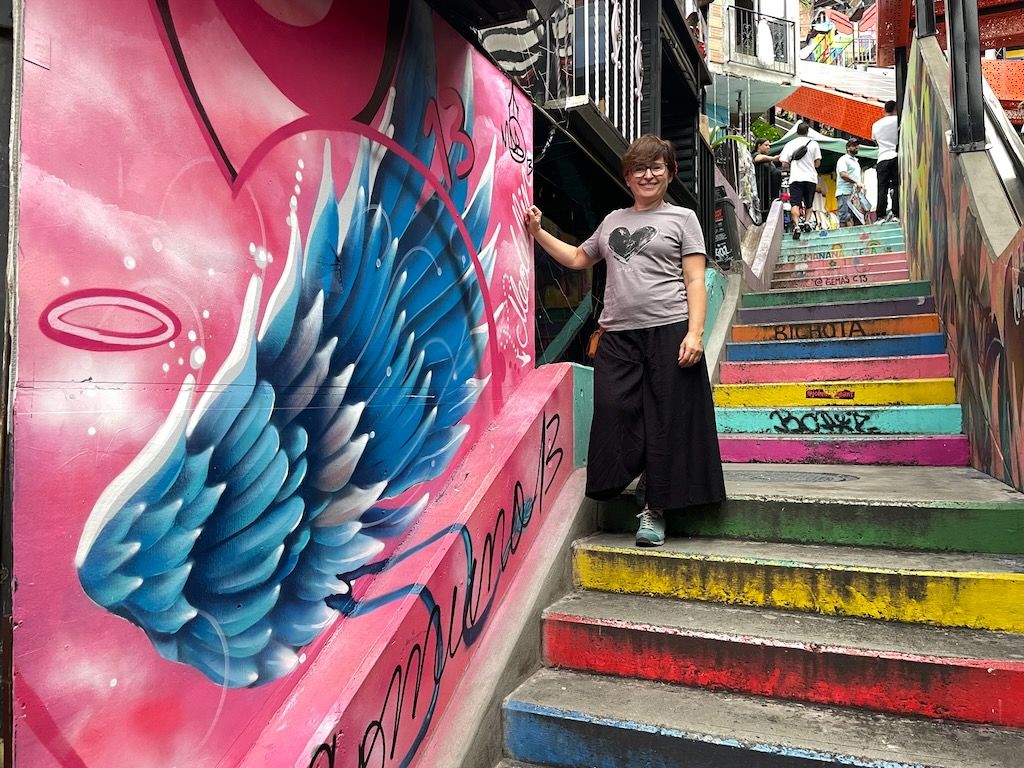 escaleras comuna 13 Medellin