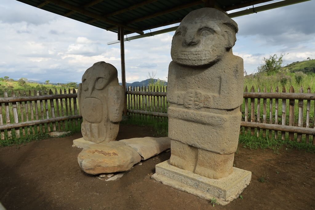 ruinas arqueologicas agustiniana La Pelota zona San Agustin Colombia