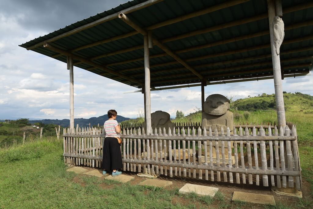 ruinas arqueologicas agustiniana La Pelota zona San Agustin Colombia