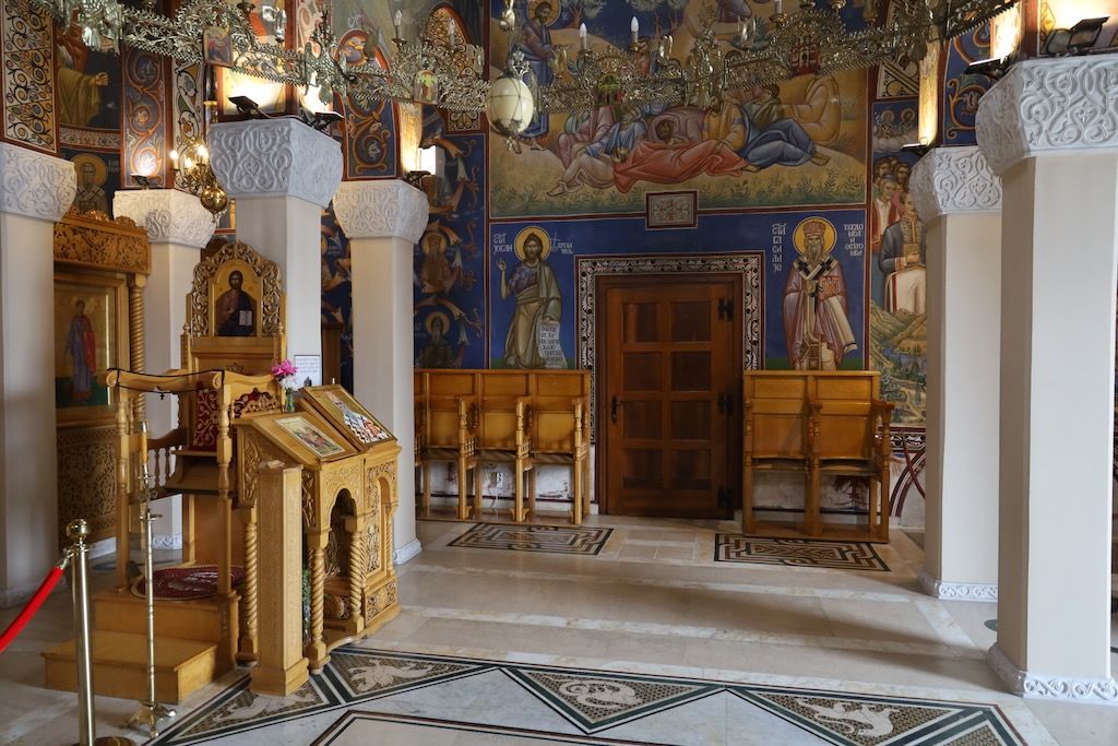 Interior del monasterio Hercegovačka Gračanica Trebinje Bosnia Herzegovina
